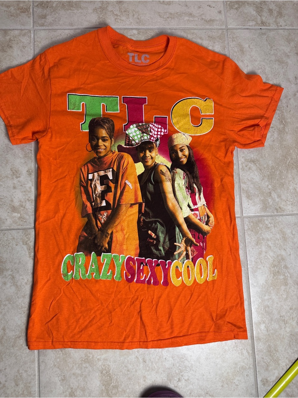 TLC Bright Orange 'Crazy Sexy Cool' Graphic Tee
